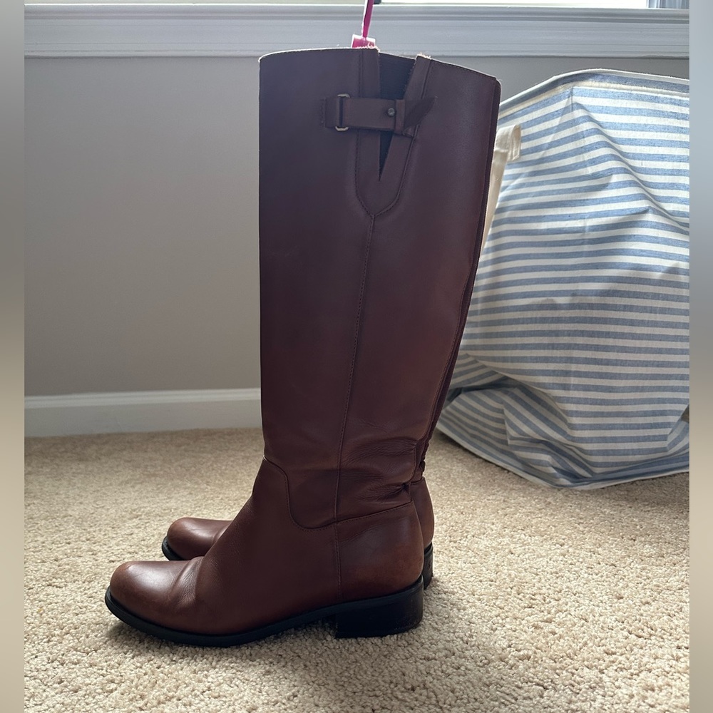 Blondo Brown Heeled Boots - Picture 9 of 12